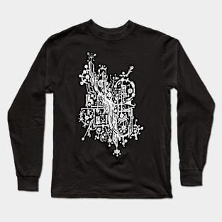 Abstract doodle art Long Sleeve T-Shirt